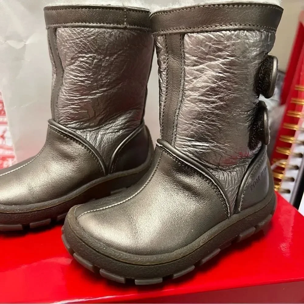 Pom D’Api Bronze Piwi Chabraque Sherpa  lined winter boots NWT size 5 Euro 120